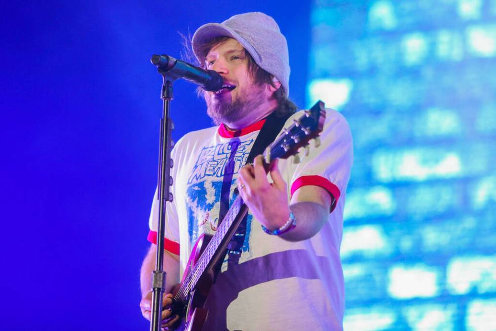 Fall Out Boy performs during the When We Were Young music festival at the Las Vegas Festival Gr ...