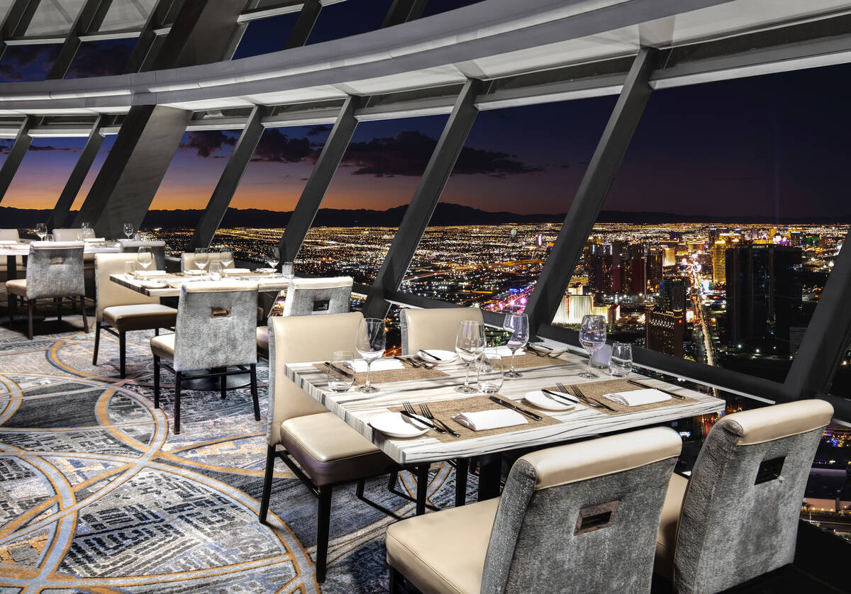 Top of the World restaurant high above the Las Vegas Strip is presenting a special menu for the ...