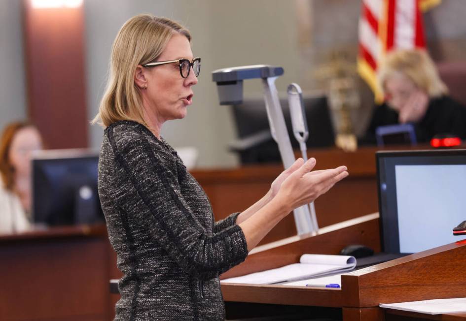 Chief Deputy District Attorney Michelle Fleck asks questions of Julius Trotter during his death ...