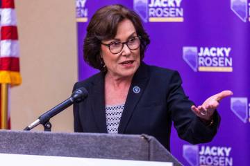 U.S. Sen. Jacky Rosen (D-NV). (L.E. Baskow/Las Vegas Review-Journal) @Left_Eye_Images