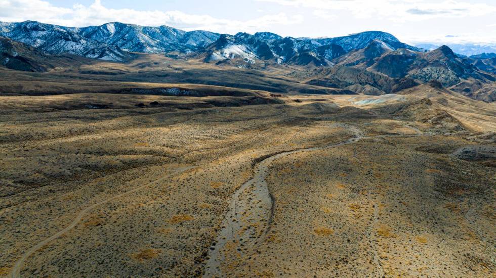 The Rhyolite Ridge lithium-boron mine project site is seen on Feb. 22, 2024, in Esmeralda Count ...