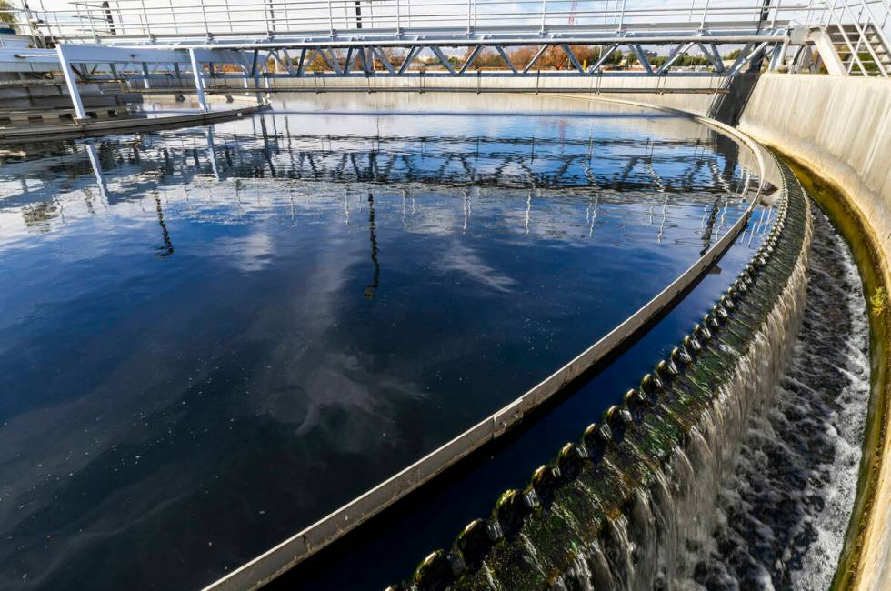 Water is moved through and then out of a secondary clarifier during the treatment process withi ...