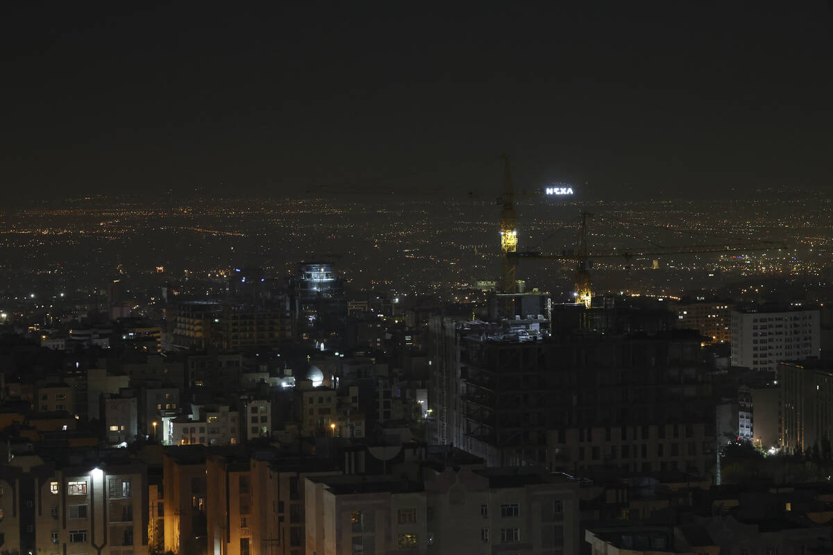 A view of Tehran capital of Iran is seen, early Saturday, Oct. 26, 2024. (AP Photo/Vahid Salemi)