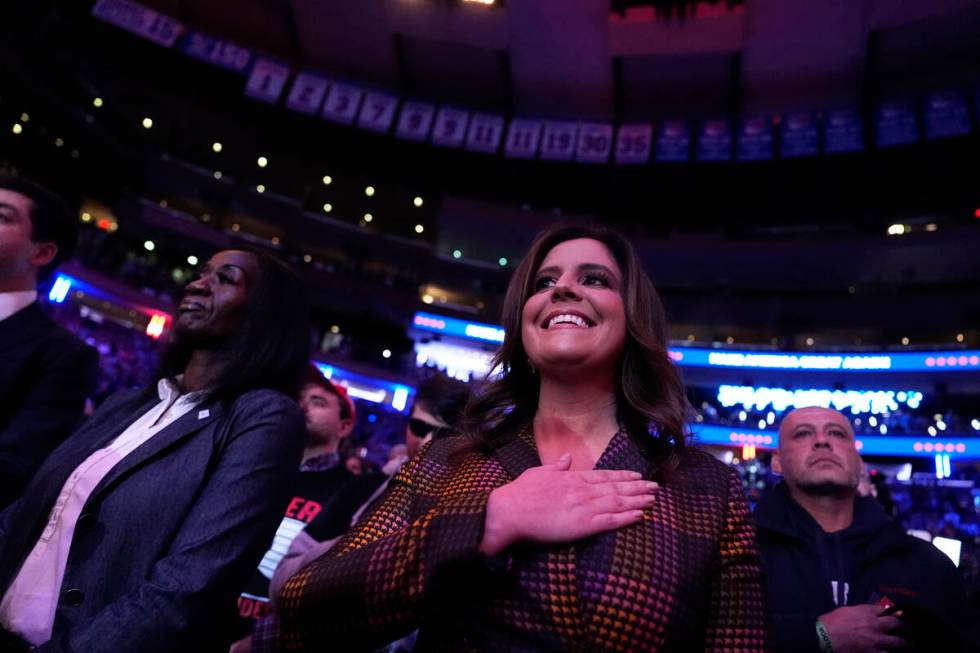 Rep. Elise Stefanik, R-N.Y., attends a campaign rally for Republican presidential nominee forme ...