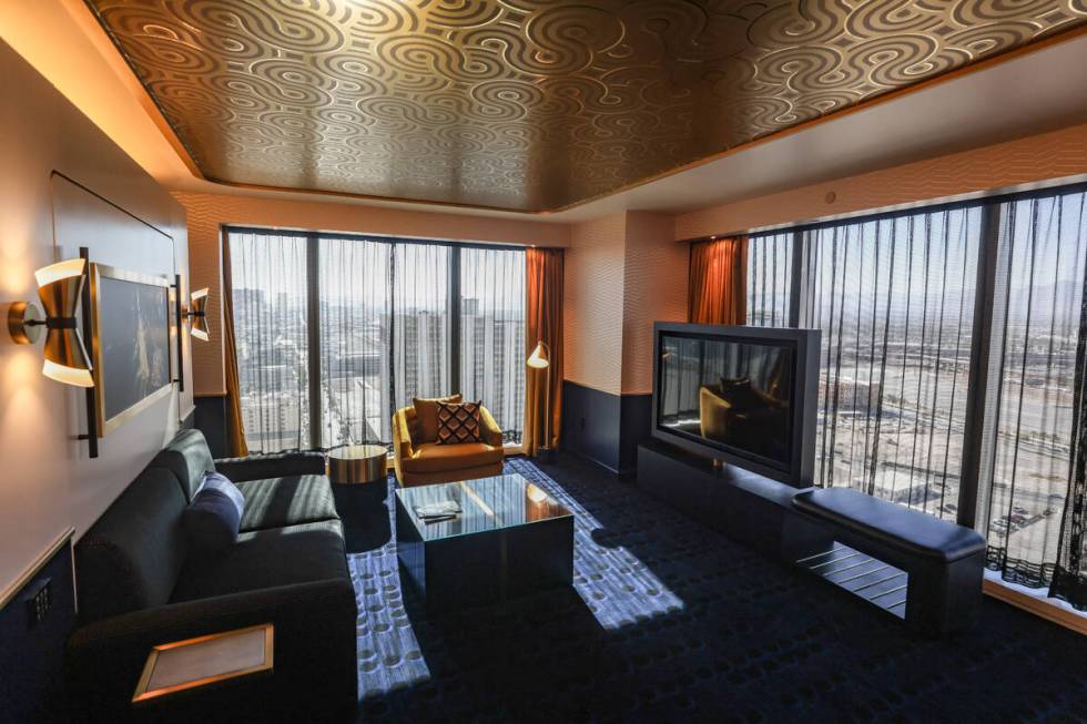 The sunset suite at Circa in Las Vegas, Monday, Oct. 28, 2024. The downtown hotel-casino added ...