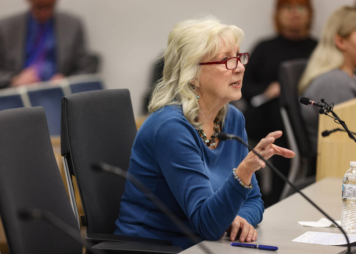 Brenda Talley, a candidate for the Clark County School Board’s vacant trustee position f ...