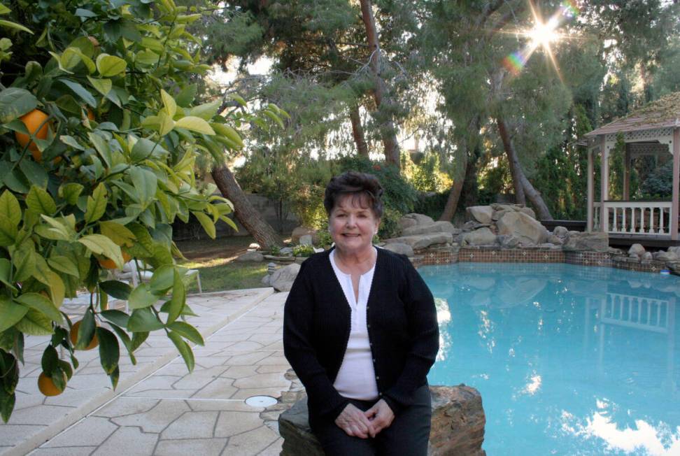 Lois Tarkanian pictured in her back yard in 2005. (Shelly Donahue)