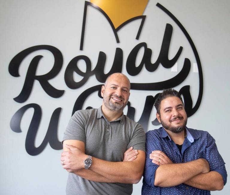 Brothers and co-owners John, left, and Jerry Nassar at Royal Wraps, Friday, Oct. 11, 2024, in H ...