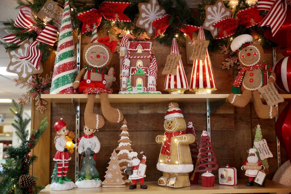 Christmas decorations for sale at Ralph Jones Display at 2576 E. Charleston Blvd. in Las Vegas ...