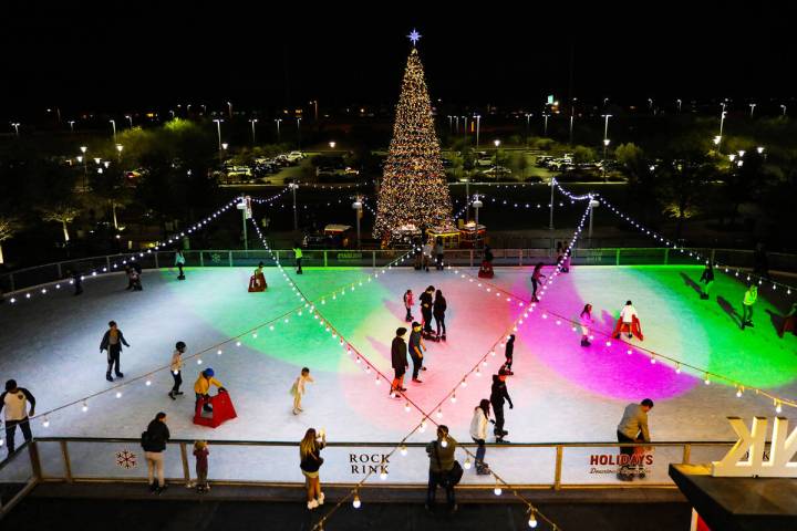 Rock Rink in Downtown Summerlin will bring seasonal joy to the Las Vegas Valley, starting Sunda ...