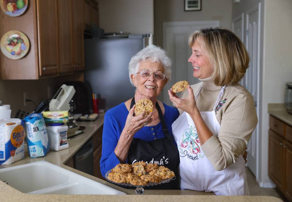 Evie Schild Hart, left, poses for a portrait with her daughter Sharon Willis, right, at Hart’ ...