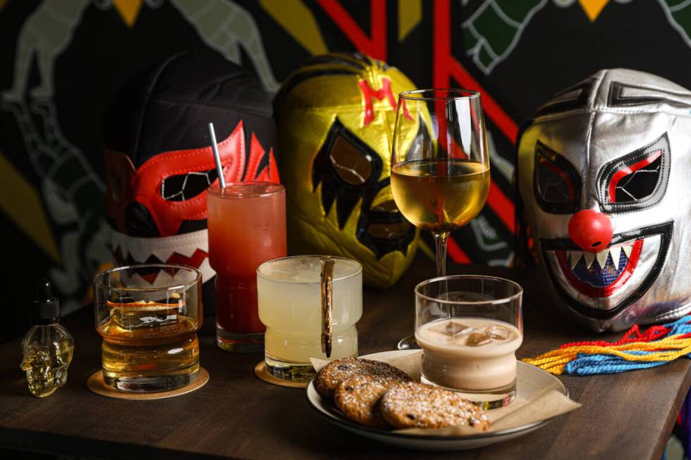 Drinks at DDT, a professional wrestling-themed bar, from left: the Dusty Old-Fashioned, Orange ...