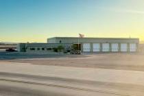 Station 13 located on the airfield of Harry Reid International Airport in Las Vegas on Oct. 13, ...