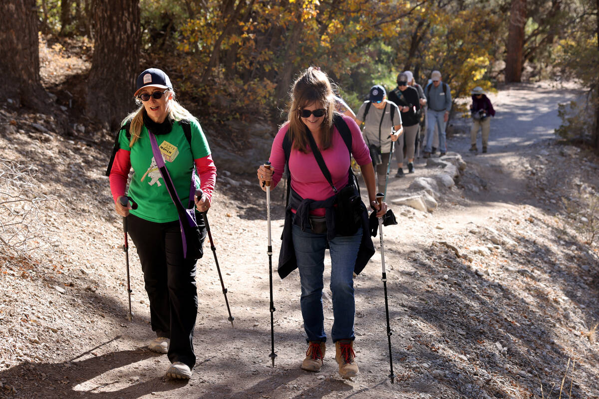 Members of the Westside Newcomers social club, including Leslie Levine, left, and Robin Schrag, ...