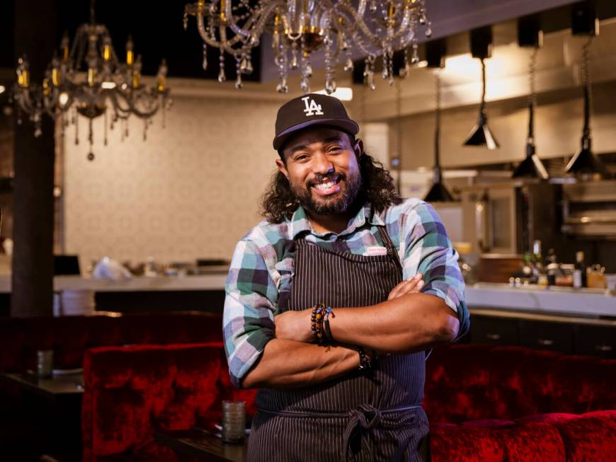 Chef Sterling Buckley poses for a portrait at Palate on Tuesday, Nov. 5, 2024, in Las Vegas. (C ...