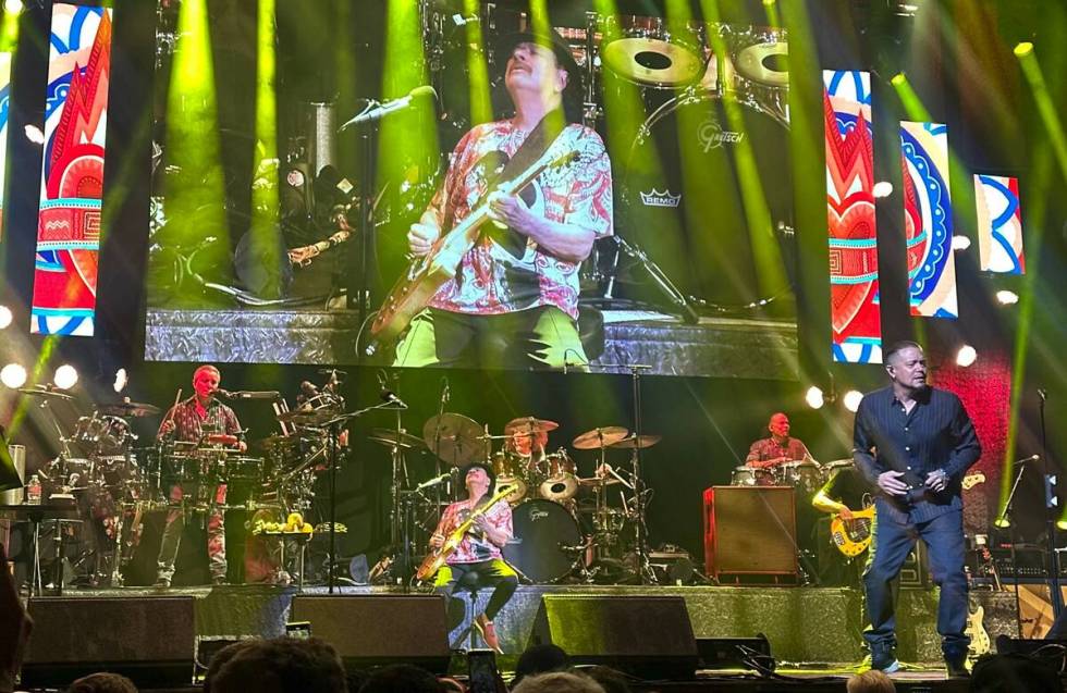 Carlos Santana performs at House of Blues at Mandalay Bay, his first run of shows since missing ...