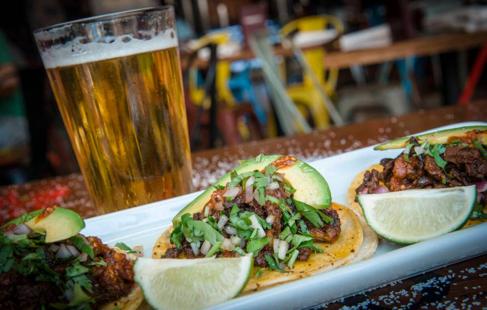 Carne asada tacos from Cabo Wabo Cantina, which is offering a deal for military veterans and ac ...