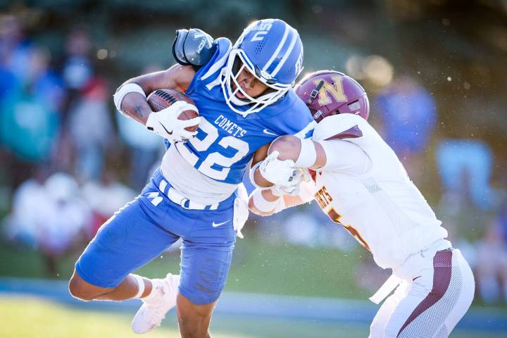 Mayville State running back Daniel Nevil, a SLAM Academy graduate, runs with the football in hi ...