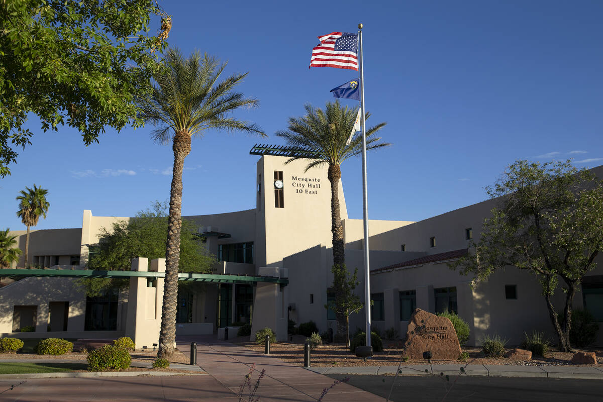 Mesquite City Hall on Wednesday, June 2, 2021, in Mesquite. (Ellen Schmidt/Las Vegas Review-Jou ...