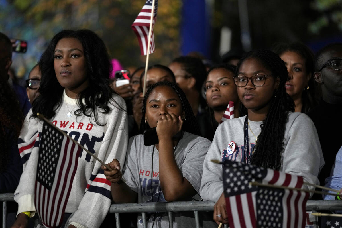 Supporters watch as results come in at an election night campaign watch party for Democratic pr ...