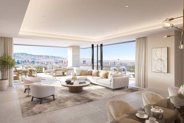 This artist's rendering shows what the $1.3-billion Four Season Private Residences Las Vegas in ...