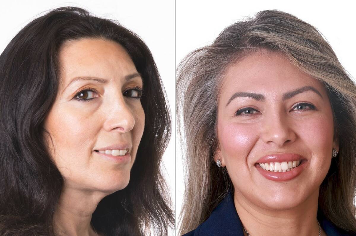 Lorena Biassotti, left, and Lydia Dominguez. (Las Vegas Review-Journal)