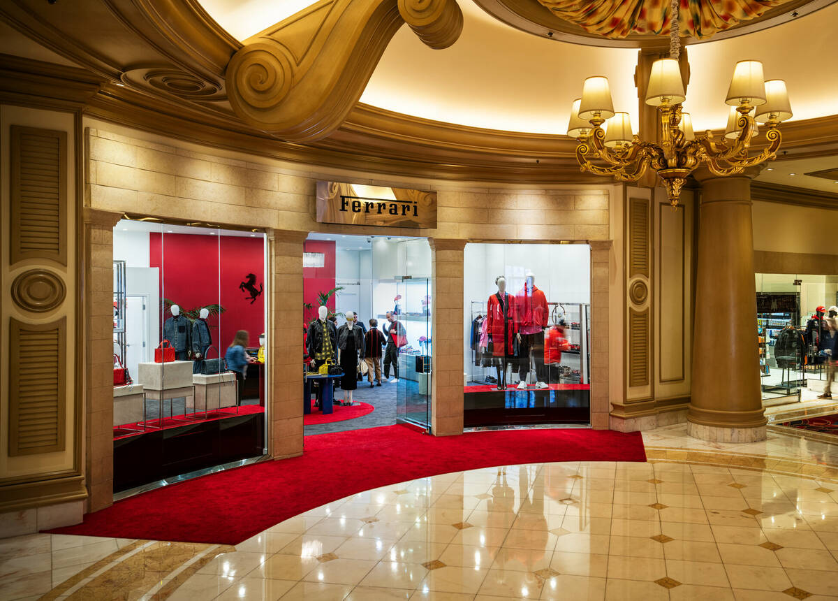 The pop-up Ferrari Boutique will return to Bellagio Nov. 20. (MGM Resorts International)