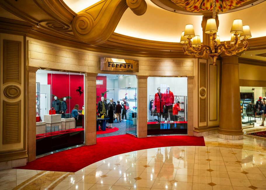 The pop-up Ferrari Boutique will return to Bellagio Nov. 20. (MGM Resorts International)