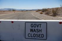 The road to Government Wash in the Lake Mead National Recreation Area in Boulder City on Sept. ...