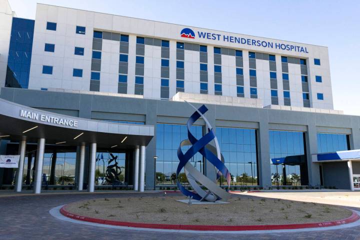 The new West Henderson Hospital is seen, on Friday, Nov. 15, 2024, in Henderson. (Bizuayehu Tes ...