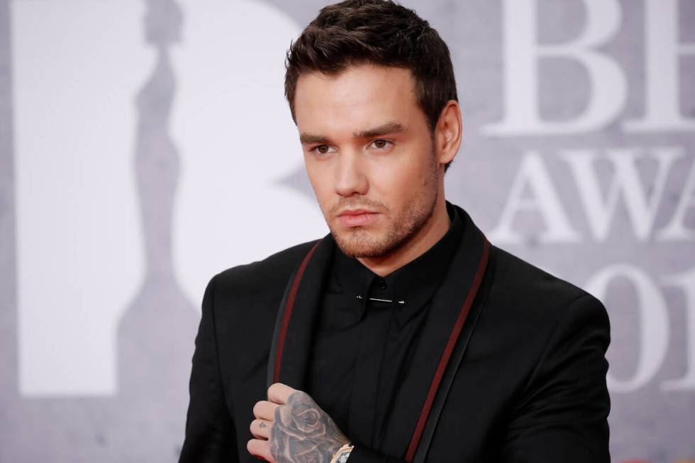 Liam Payne poses on the red carpet for the BRIT Awards 2019 in London on Feb. 20, 2019. (Tolga ...