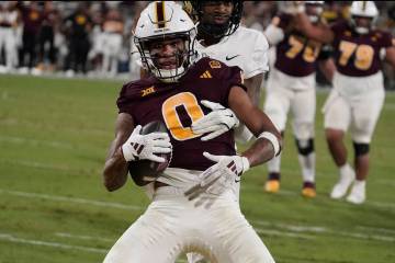 Arizona State wide receiver Jordyn Tyson (0) during a NCAA college football game against Centra ...