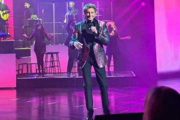 Barry Manilow performs at International Theater at Westgate Las Vegas on Thursday, Sept. 21, 20 ...