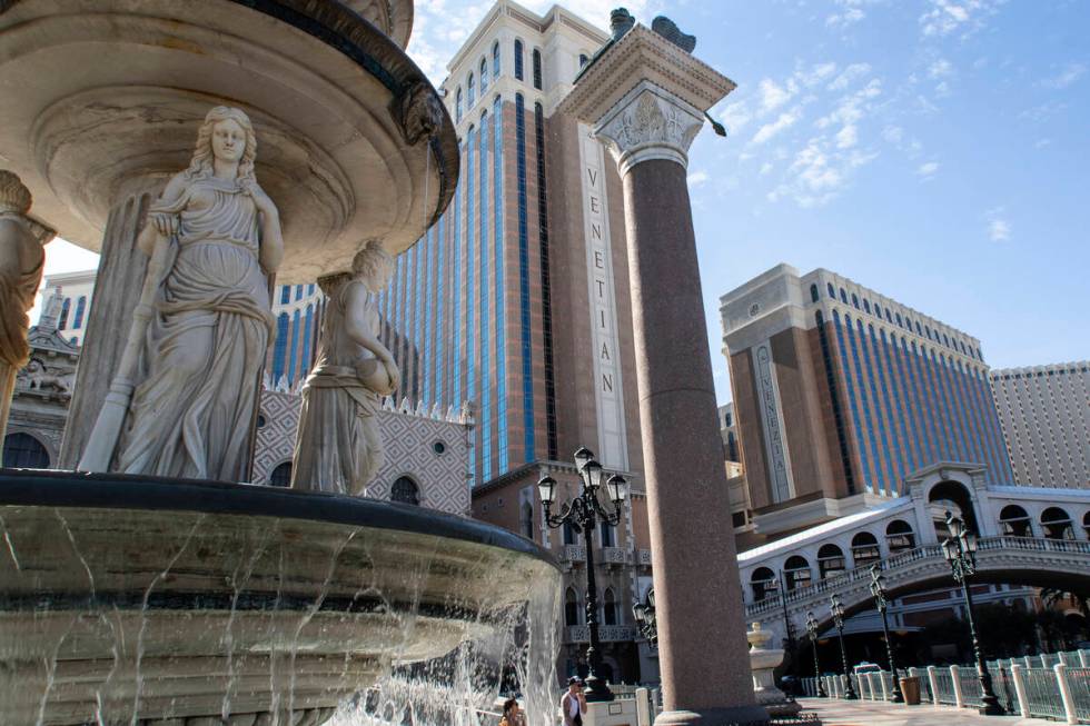 The Venetian resort hotel-casino shown, on Friday, July 9, 2021, in Las Vegas. (Bizuayehu Tesfa ...