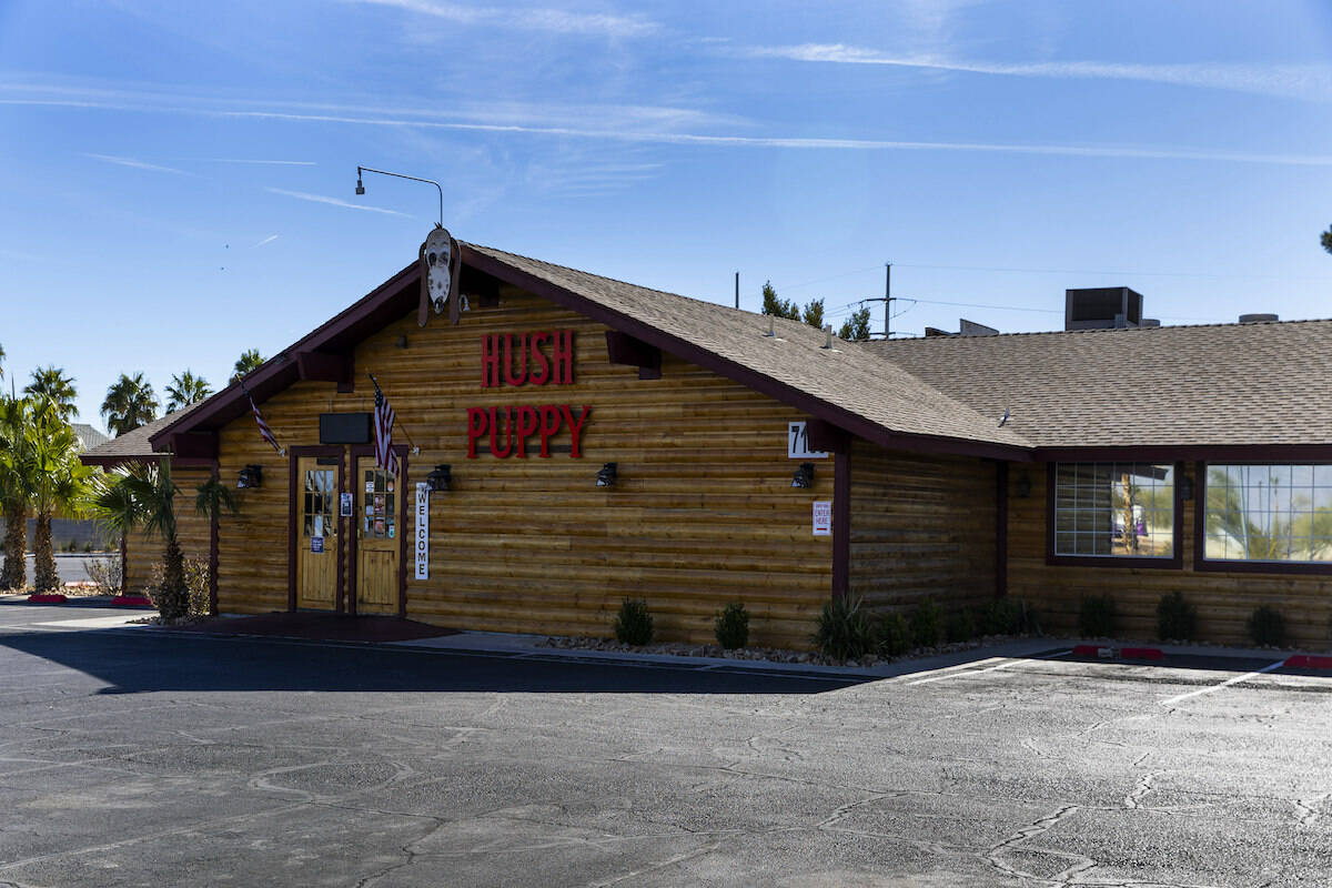 Exterior of the Hush Puppy Restaurant on W. Charleston Boulevard on Wednesday, Nov. 13, 2024, i ...