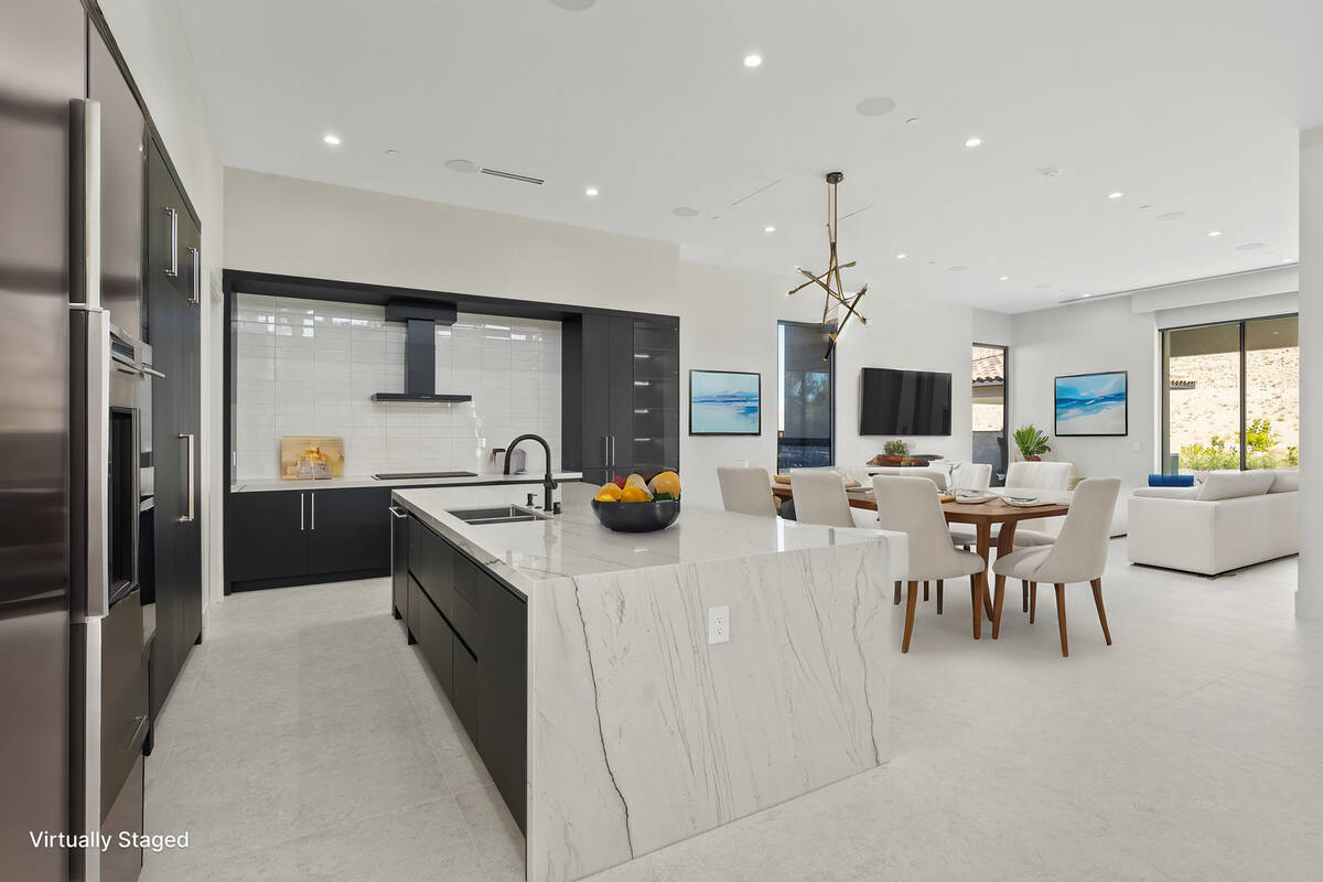 The kitchen area in the Las Vegas residence. (Dayton Hammond Real Value Media)