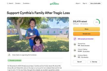 A GoFundMe page has been set of for a family after two children were killed and two more were i ...