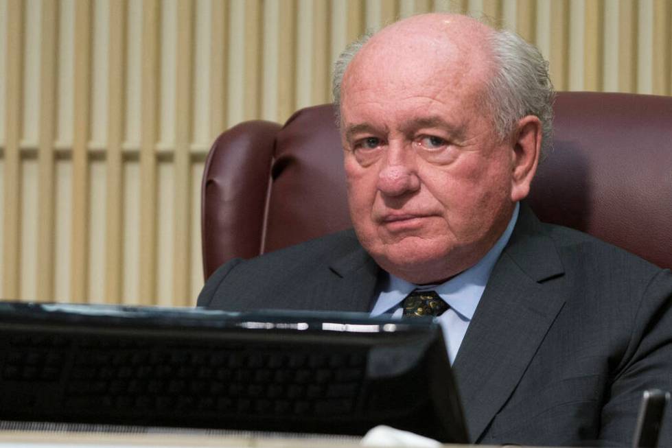 Henderson Councilman Dan Shaw during a city council meeting at Henderson City Hall in Henderson ...