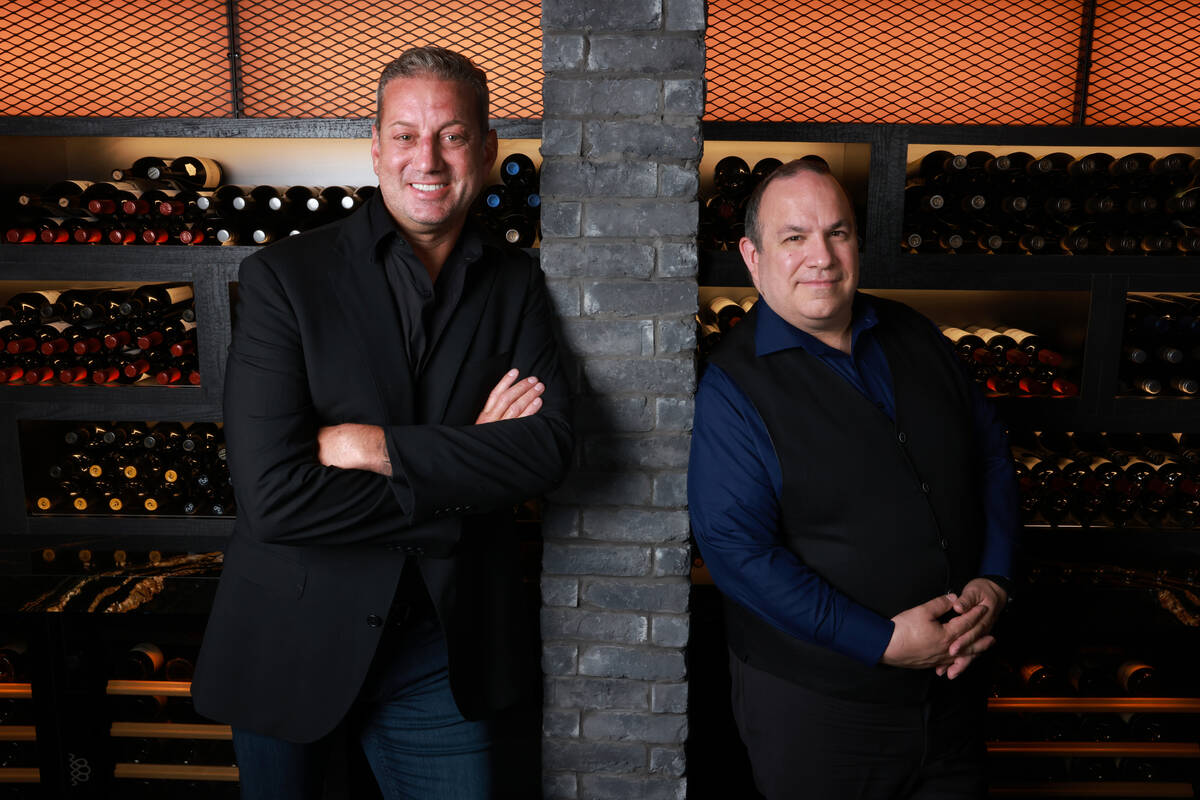 Co-owners Evan Glusman, left, and Constantin Alexander at their Bramàre restaurant, which open ...