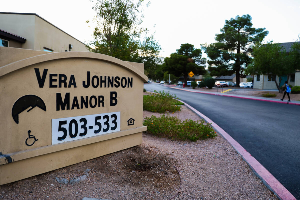 The Vera Johnson Manor B is seen on Thursday, Oct. 17, 2024, in Las Vegas. Martha Carbajal was ...