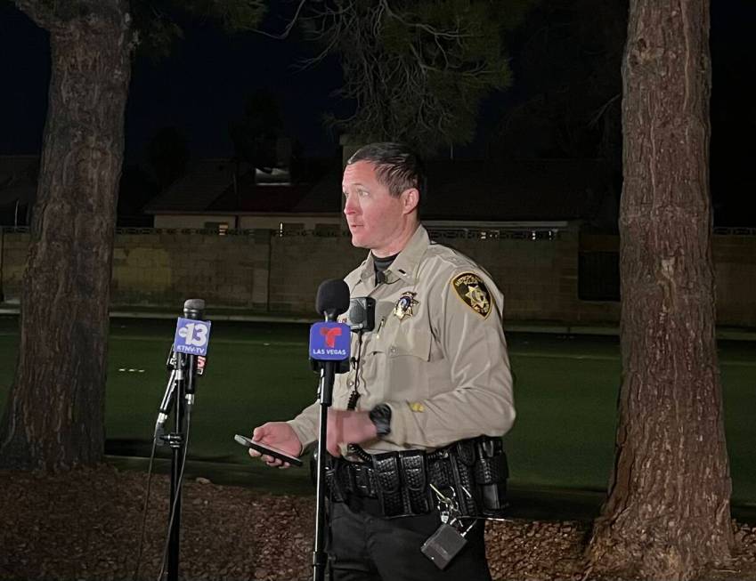 Lieutenant Cody Fulwiler speaks at a press conference after a fatal motorcycle-vehicle crash in ...