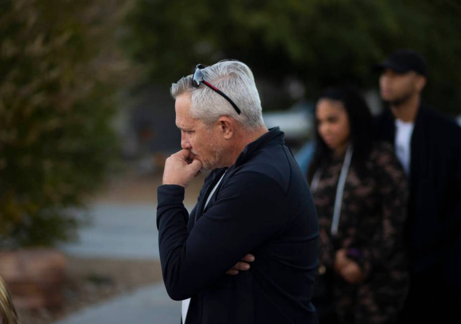 Steve Cowan listens to family members of Brandon Durham, who was shot and killed by police resp ...