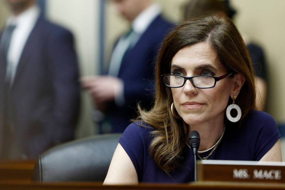 U.S. Rep. Nancy Mace (R-South Carolina) speaks during a hearing with the House Oversight and Ac ...