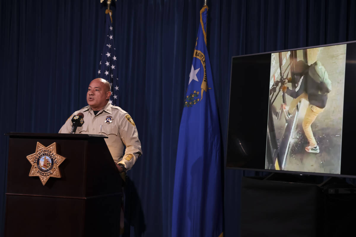 Metropolitan Police Department Deputy Chief Jose Hernandez talks about the arrest of Cedric Has ...