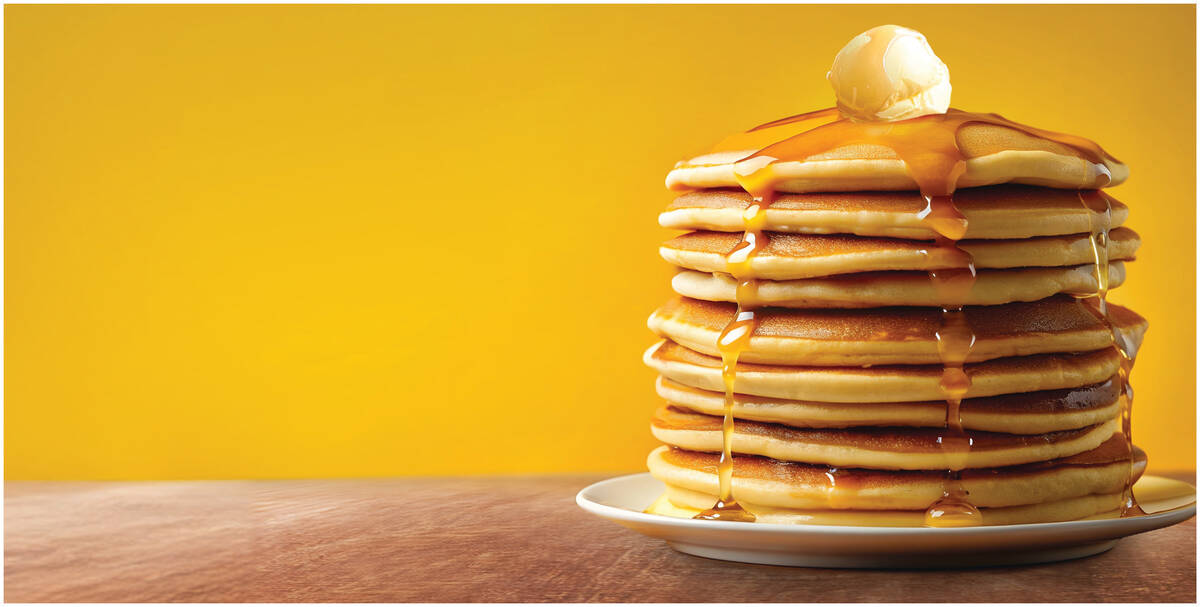 A stack of hot cakes from Farmer Boys, which has several locations in the Las Vegas Valley. (Fa ...