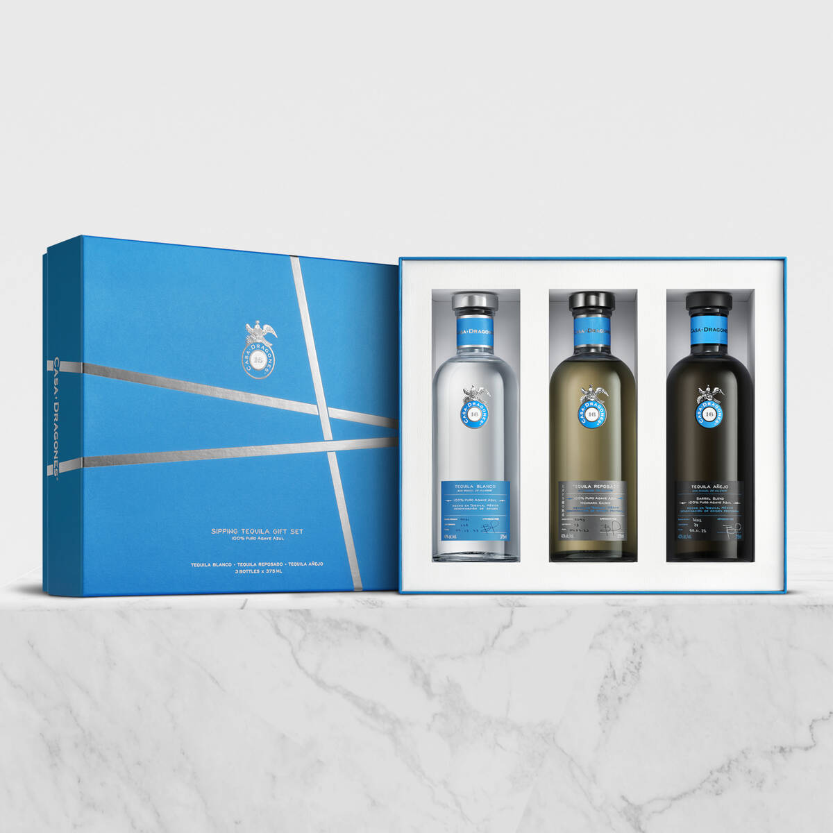 A Sipping Tequila Gift Set from Casa Dragones, the highly regarded artisan house co-founded by ...