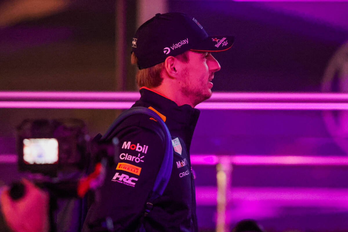 Formula 1 driver Max Verstappen walks to his hospitality suite at the Paddock ahead of the Form ...