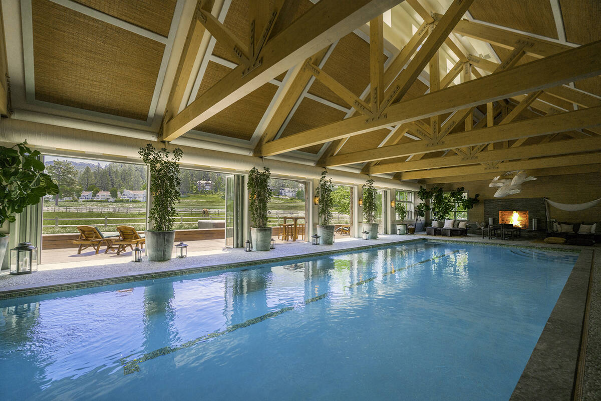 This indoor pool is in one of two fitness facilities on the property.(Chase International Luxur ...