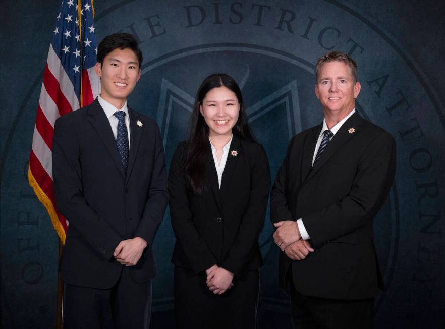 Sophia Park, center, is the youngest person to pass the California State Bar Exam. At 17 years ...