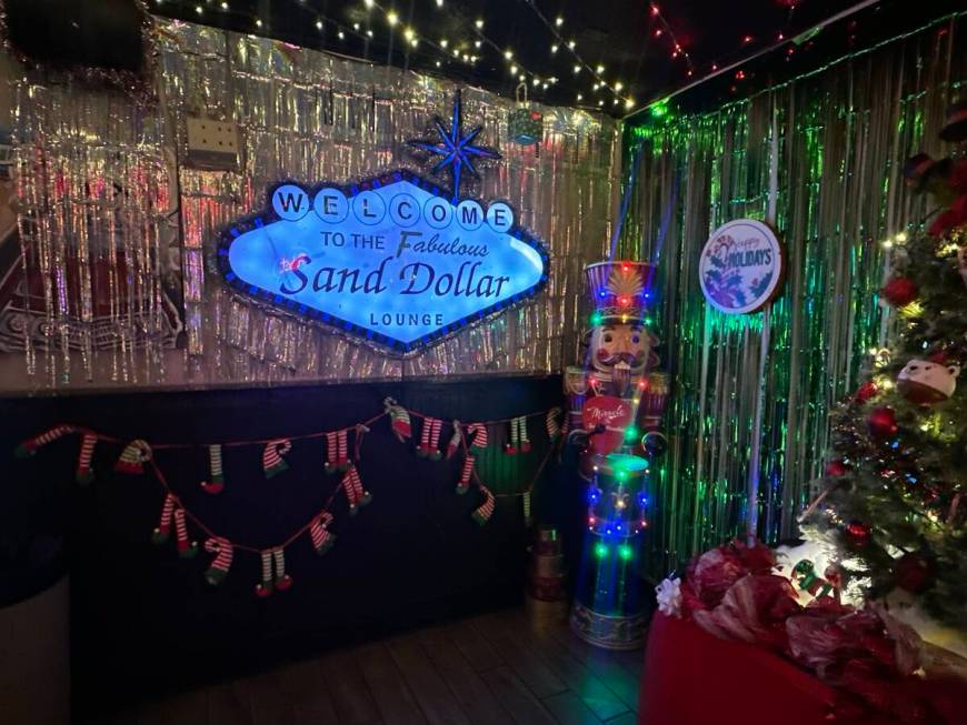 Sand Dollar Lounge's Miracle on Spring Mountain holiday display is shown on Wednesday, Nov. 20, ...